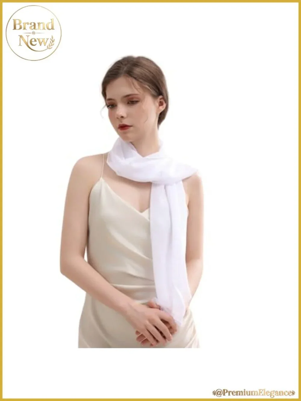 Chiffon Scarf Soft Sheer Lightweight Neck Scarves for Wedding Party
